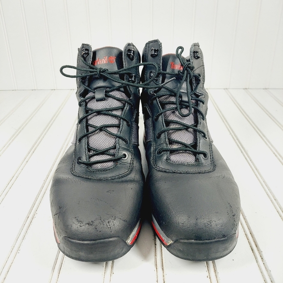 Timberland Men's Black Leather Lace Up Winter Boots i 1011 - Picture 3 of 12